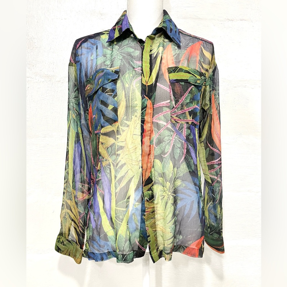 MISTRESS ROCK SHEER TROPICAL BUTTON TOO